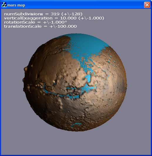 Exagerated Spherical heightmap